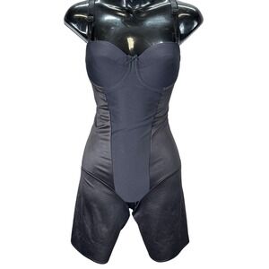 Miraclesuit Shapewear Body Shaper Bodysuit Adjustable‎ Straps Size 34B Black
